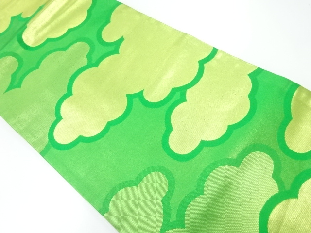 JAPANESE NAGOYA OBI / WOVEN CLOUD / KAWASHIMA SELKON